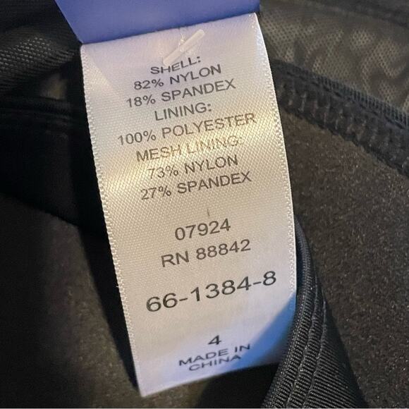 Swimsuits for All Black White High Neck One Piece Swimsuit NWT Size 4 - Picture 8 of 10